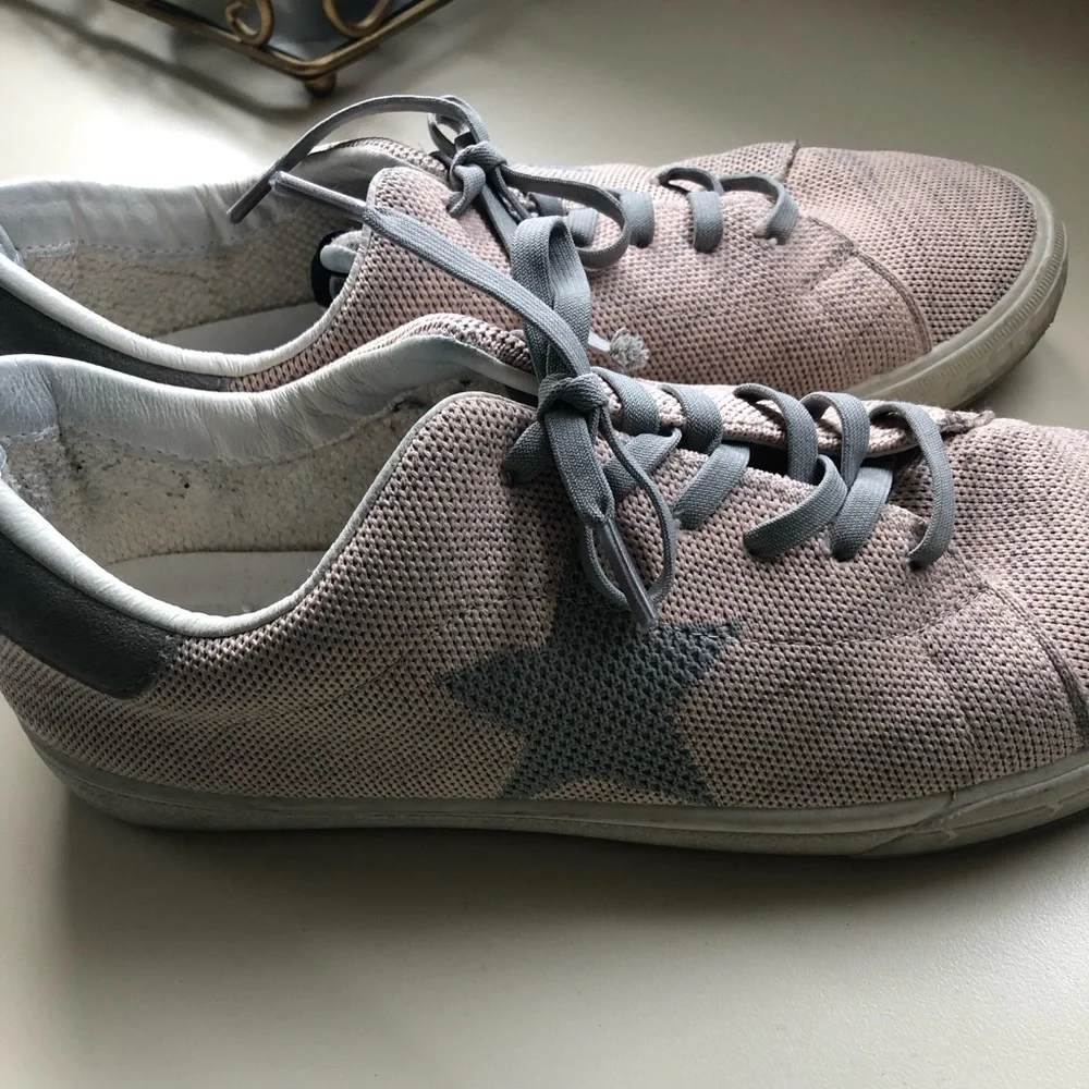 Vintage Havana Shoes Sneakers in Pale Pink Fabric Upper Womens Size 9 - Picture 1 of 6
